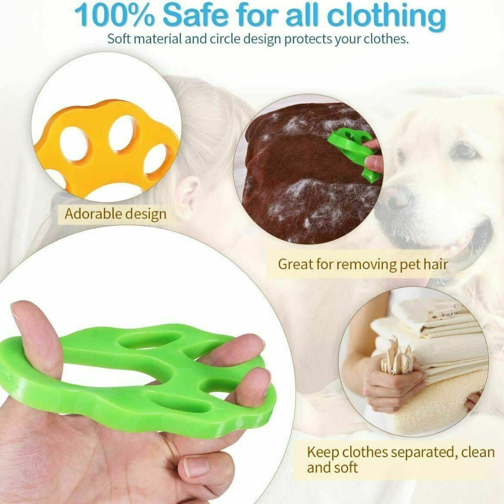 2Pcs Pet Hair Remover, 8.5cm Silicone Floating Fur Catcher for Laundry - SuperSaverAU - view 6
