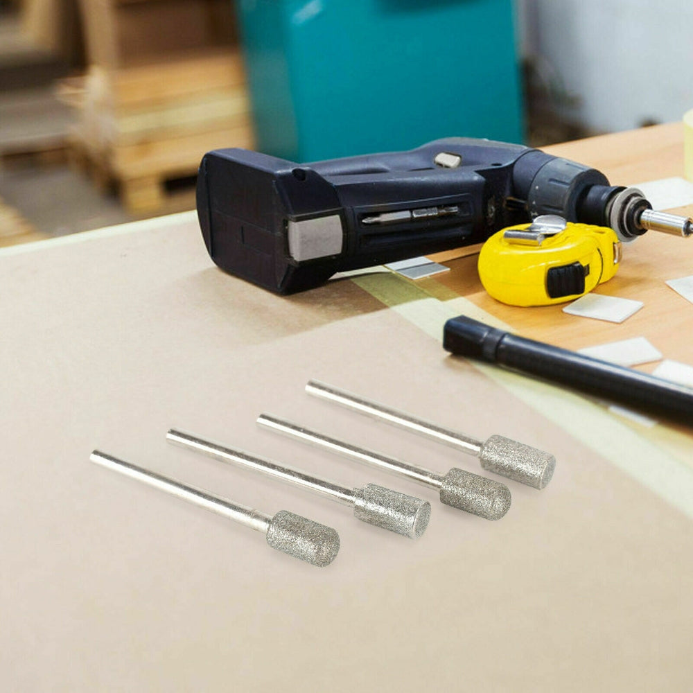 20pcs Diamond Grinding Heads Mini Drill Burrs Bit Set 3mm Shank for Rotary Tool - SuperSaverAU - view 2