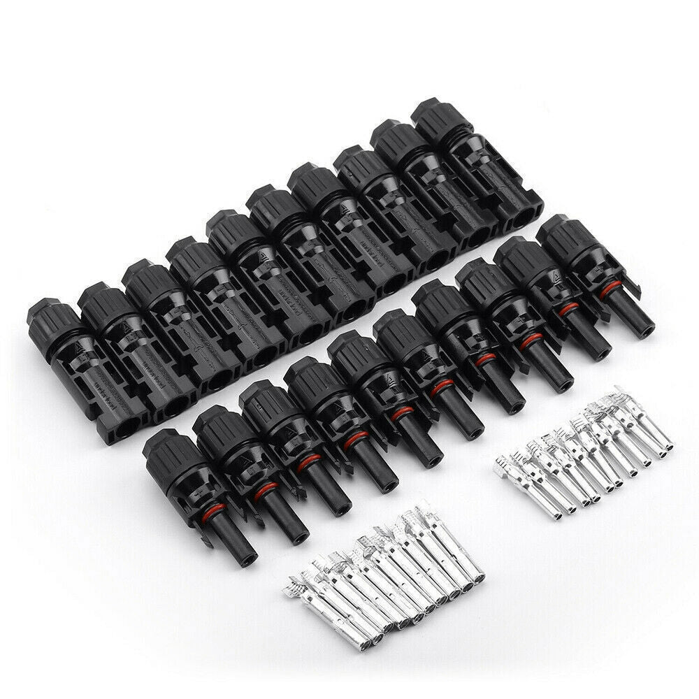 Solar PV Connectors 30A IP67 Waterproof 10 Pairs Male & Female Crimping - SuperSaverAU - view 7
