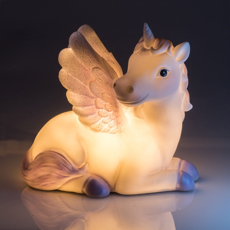 Unicorn Table Lamp - 190(L) x 108(W) x 160(H) mm - Soft Warm Glow for Kids - SuperSaverAU - view 1