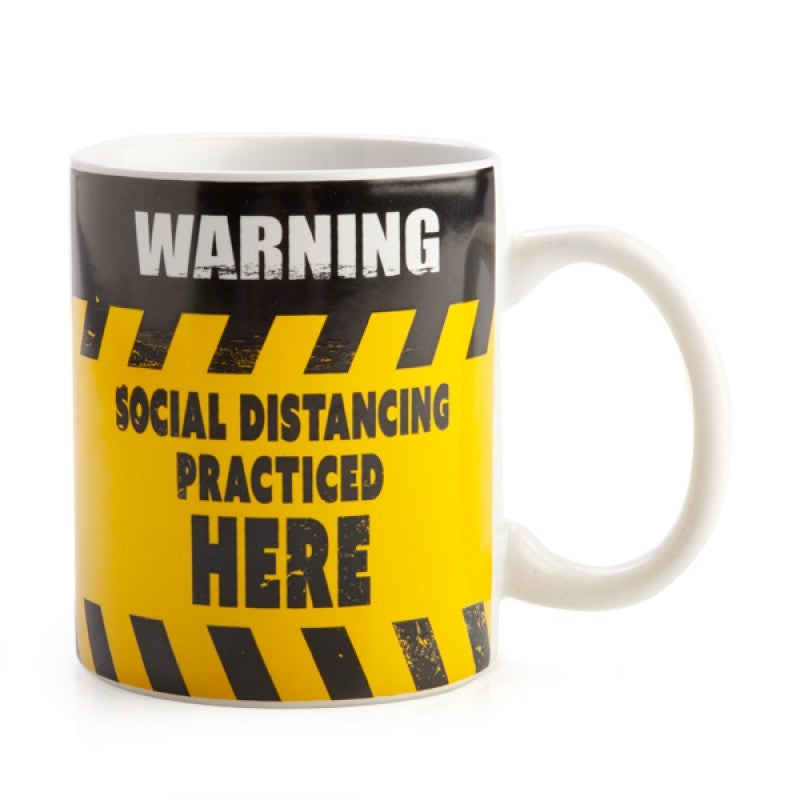Social Distancing Warning Sign Coffee Mug - SuperSaverAU - view 1
