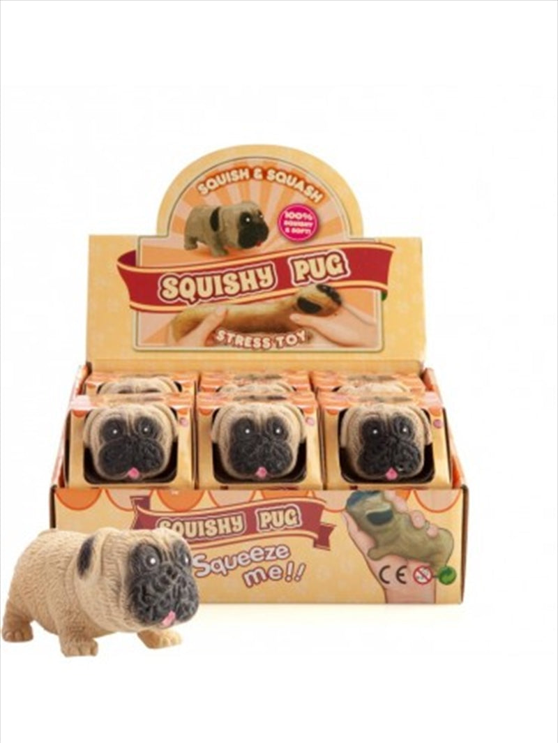 Squishy Pug Toy - Adorable Plush Dog Toy, Perfect for Kids, 10" - SuperSaverAU - view 1