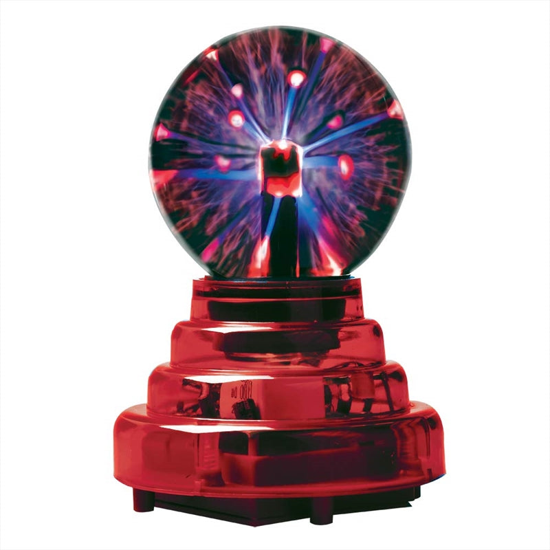 3 Inch Plasma Ball - Red Base, Reacts to Sound, 200hrs Use - SuperSaverAU - view 1