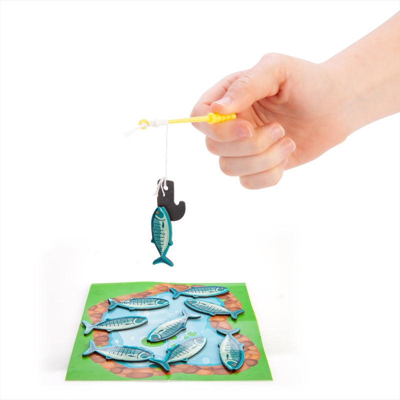 Itty Bitty Fishing Set - 10 Magnetic Fish, Fishing Rod & Pond in Metal Tin - SuperSaverAU - view 1