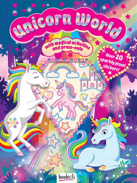 Puffy Sticker Jewel Unicorn World - SuperSaverAU - view 1