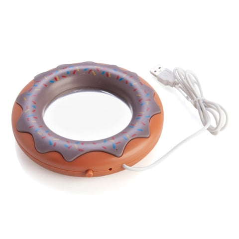 Donut USB Cup Warmer Desktop Coffee Warmer with Steel Heating Plate