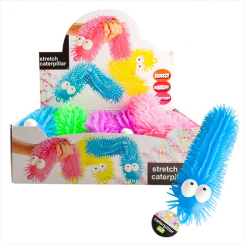 Stretchy Caterpillar Stress Relief Toy – Assorted Colours (Random Selection) - SuperSaverAU - view 1