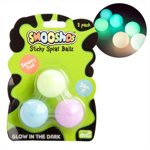 Glow In The Dark Sticky Splat Ball - SuperSaverAU - view 1