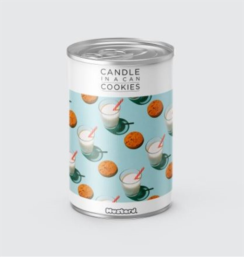 Mustard Candle In A Can - Cookie Scented, Comforting Aroma - SuperSaverAU - view 1