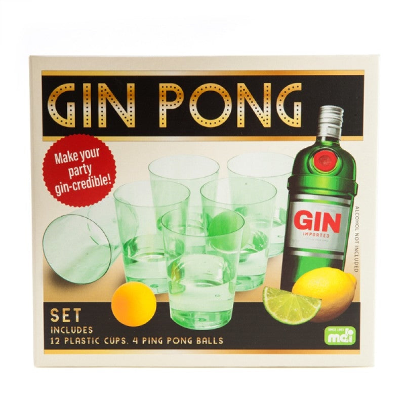 Gin Pong Drinking Game - 12 Cups & 4 Balls - Fun Twist on Beer Pong - SuperSaverAU - view 1