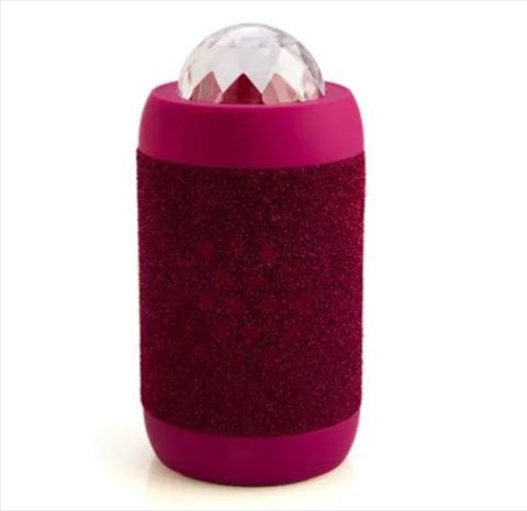 Premium Pink Disco Ball Bluetooth Wireless Speaker with LED Lights