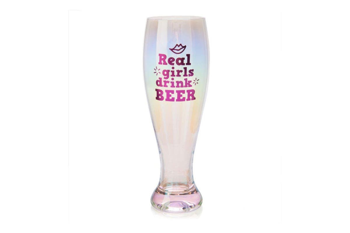 Real Girls Drink Beer Tallulah Aurora Pilsner Glass - SuperSaverAU - view 1
