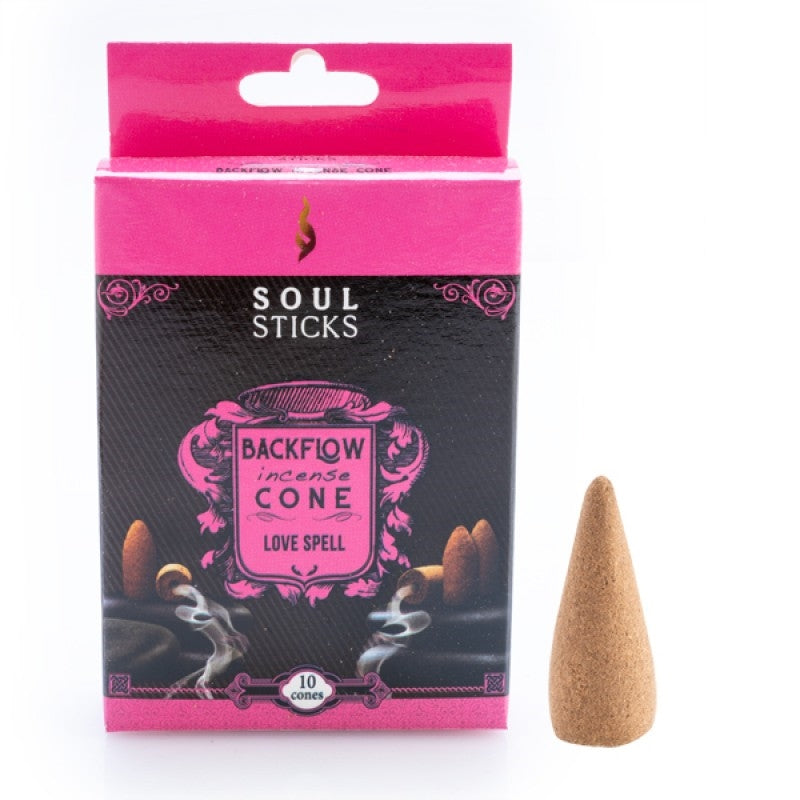 Soul Sticks Love Spell Backflow Incense Cone - Set of 10 - SuperSaverAU - view 1