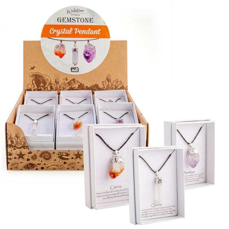 Gemstone Crystal Pendant (SENT AT RANDOM) - SuperSaverAU - view 1
