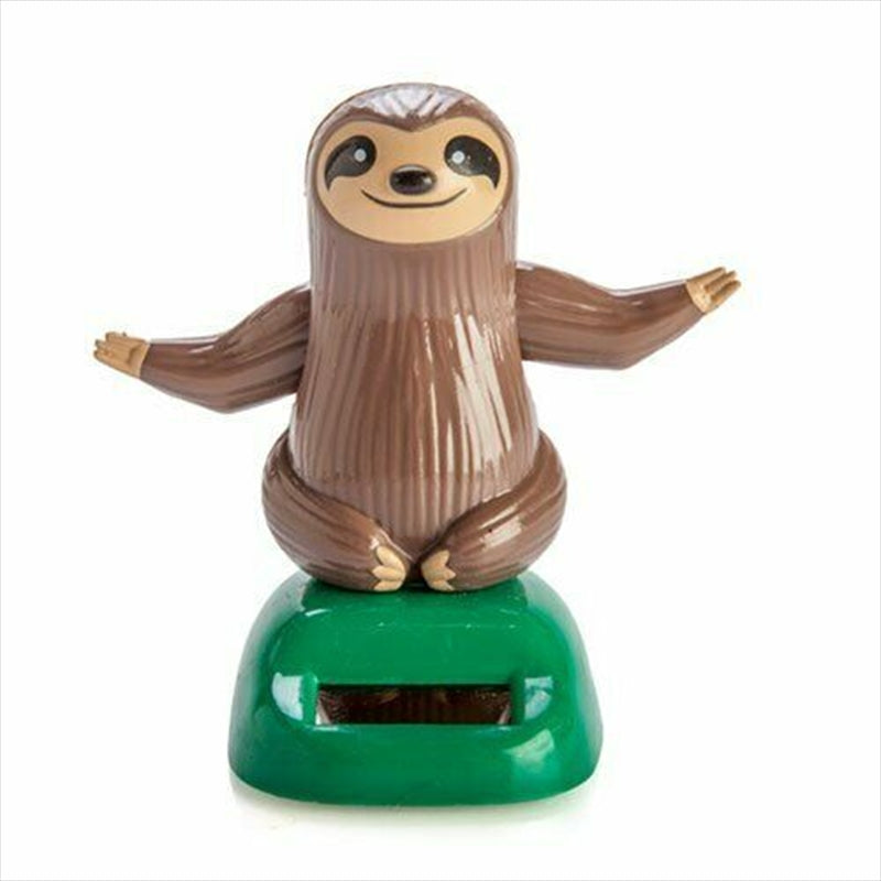 Sloth Solar Dancer Figure - Fun Solar-Powered Decoration, 10cm - SuperSaverAU - view 1