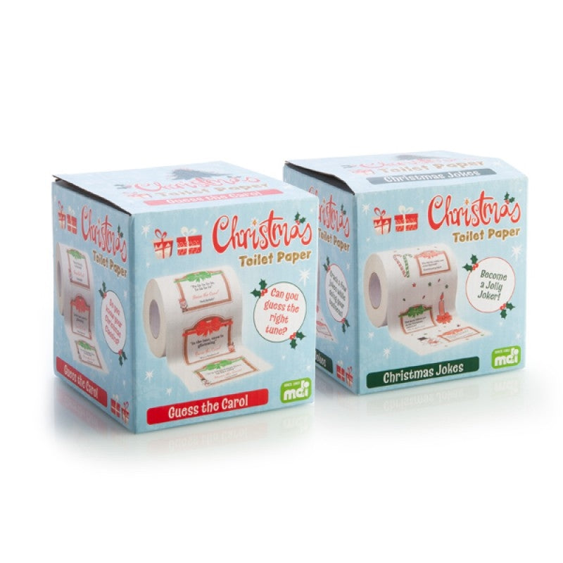 Christmas Toilet Paper - Assorted Designs with Jokes & Carol Lyrics, Random Sent - SuperSaverAU - view 1