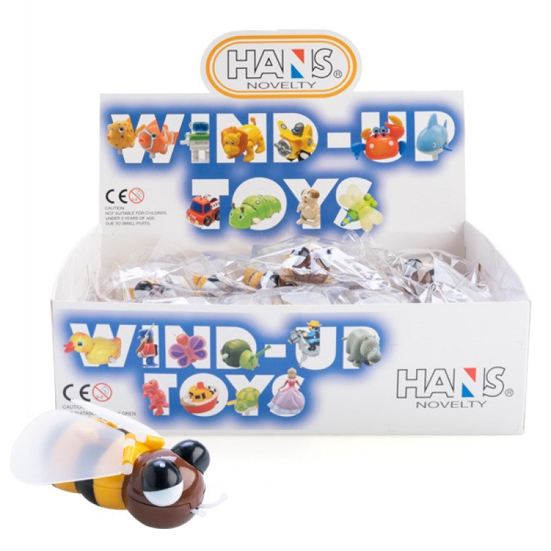 Cute Stripy Wind Up Roaming Bee - Fluttering Wings, Single Item - SuperSaverAU - view 1