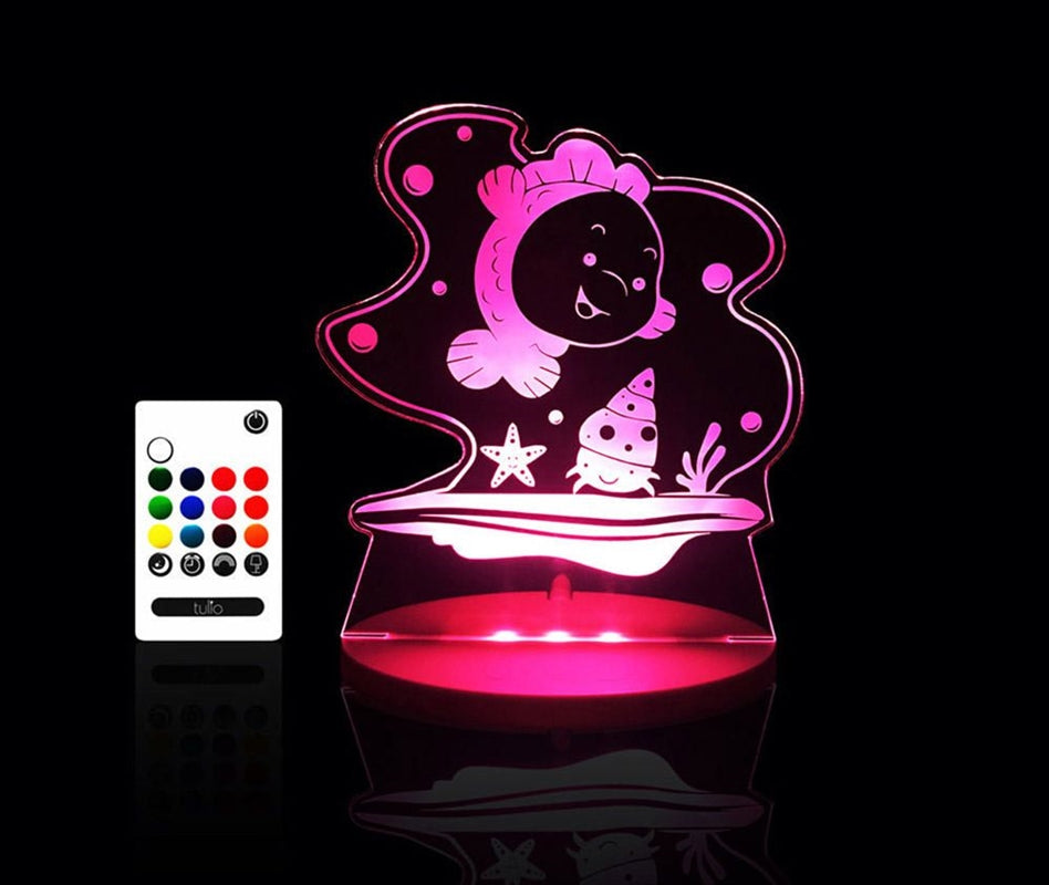 Tulio Dream Lights LED Night Light with Remote, 12 Colours, 4 Settings - SuperSaverAU - view 1