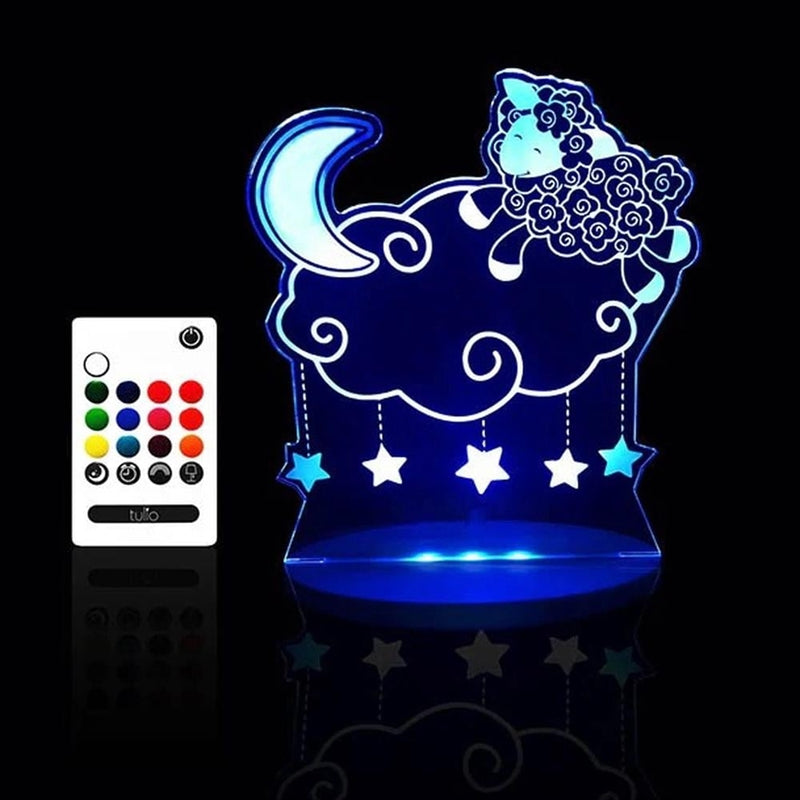 Tulio Dream Lights LED Night Light with Remote, 12 Colours, 4 Settings - SuperSaverAU - view 1