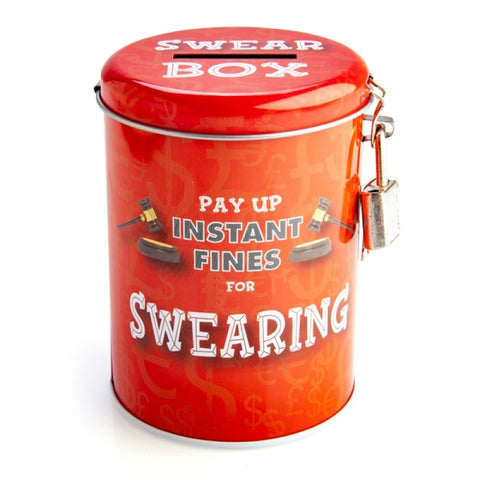 Premium Swearing Fines Money Tin 14x9cm