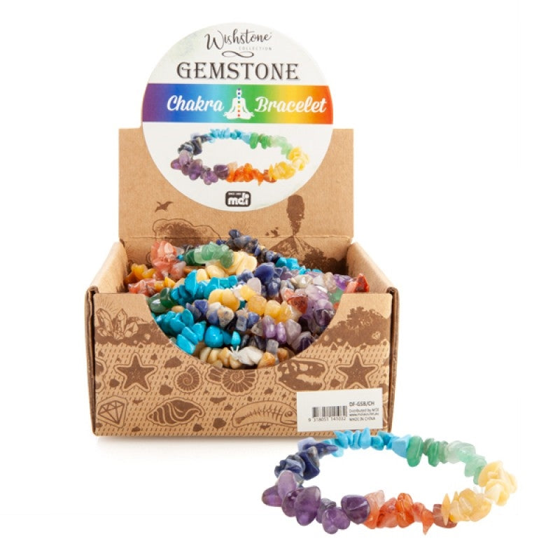 Assorted Gemstone Chakra Bracelet Single Item Sent At Random - SuperSaverAU - view 1