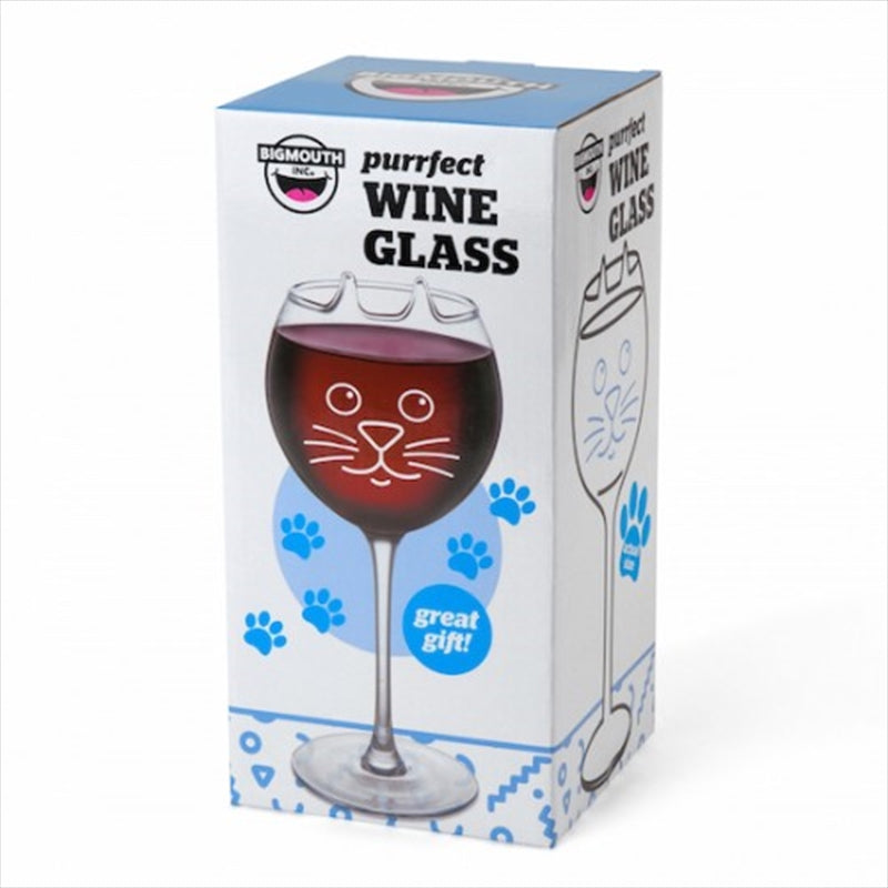 BigMouth Cat-Shaped Wine Glass, 14 oz, Gift for Cat Lovers, Easy to Clean - SuperSaverAU - view 1