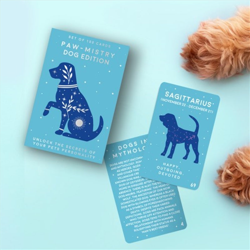 Paw-Mistry Dog Edition Zodiac Cards - 12 Astrology Personality Insights - SuperSaverAU - view 1