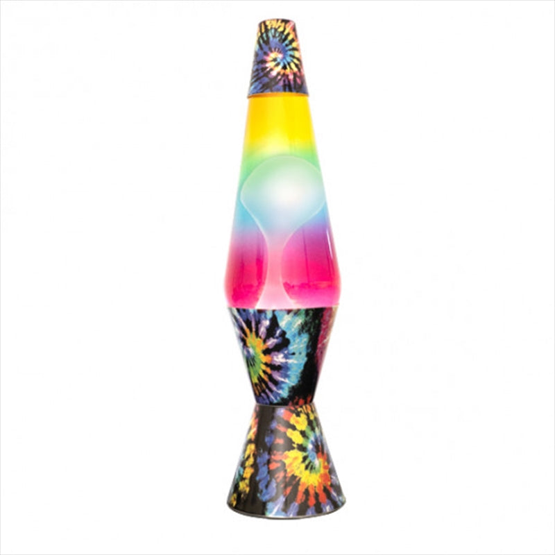 Edgy Tie Dye Diamond Motion Lamp - Rainbow Gradient Lava Swirl Design - SuperSaverAU - view 1