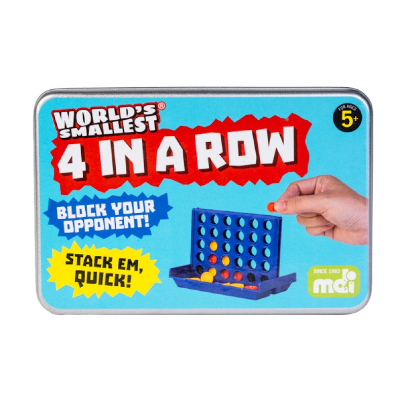 Pocket-Sized Connect 4 Mini Game Set - 1 Small Column, 30 Checkers - SuperSaverAU - view 1