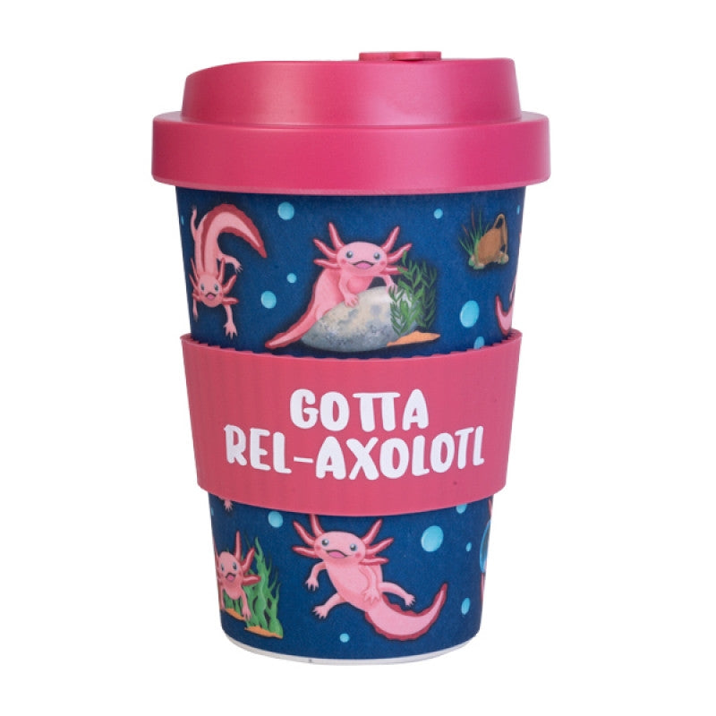 Eco-To-Go Axolotl Bamboo Travel Cup with Anti-Spill Lid