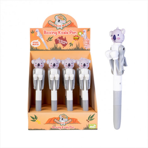 Premium Boxing Koala Novelty Pen with Lever-Operated Punching Action
