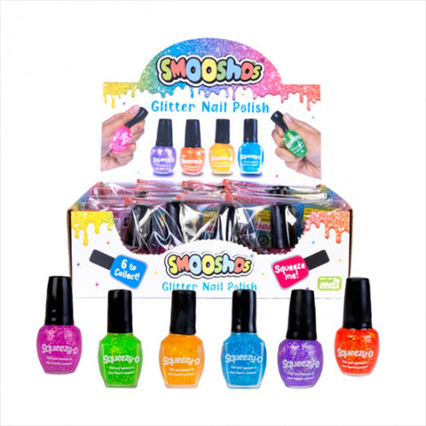 Smooshos Glitter Nail Polish Assorted Colour Squishy Sparkly Novelty Polish