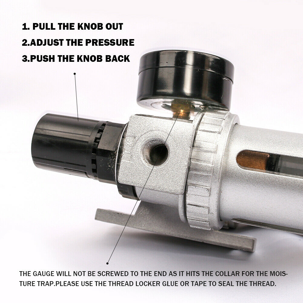 X-BULL Air Compressor Filter Regulator Lubricator 1/4in BSP
