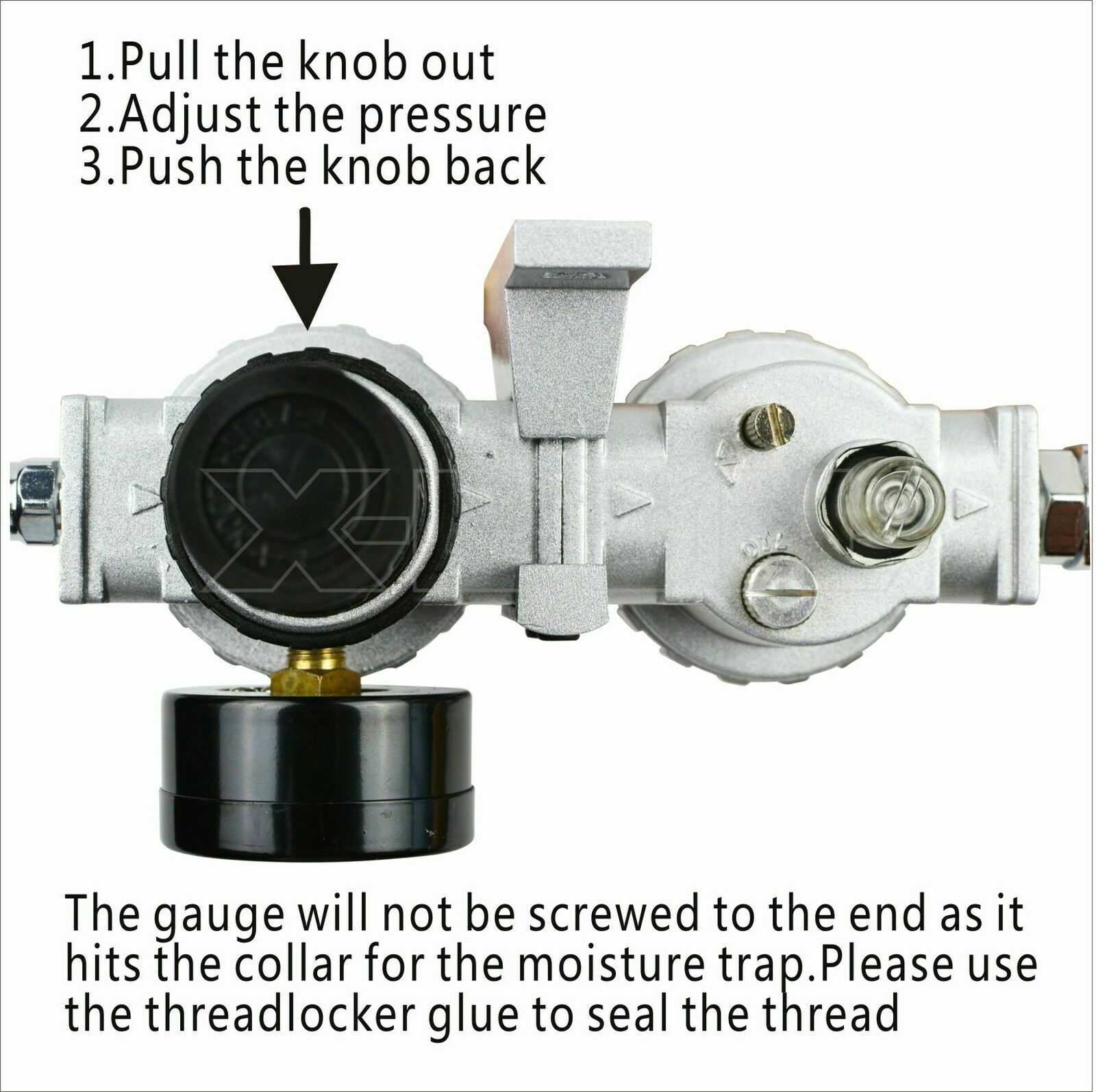 X-BULL Air Compressor Filter Regulator Lubricator 1/4in BSP