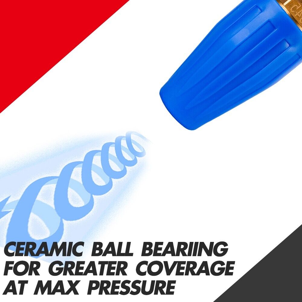 X-BULL Pressure Washer Turbo Nozzle Head 4000PSI 1/4 BSP - Blue