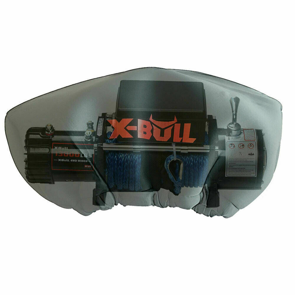 X-BULL Waterproof Winch Cover 8000-17000lbs Black