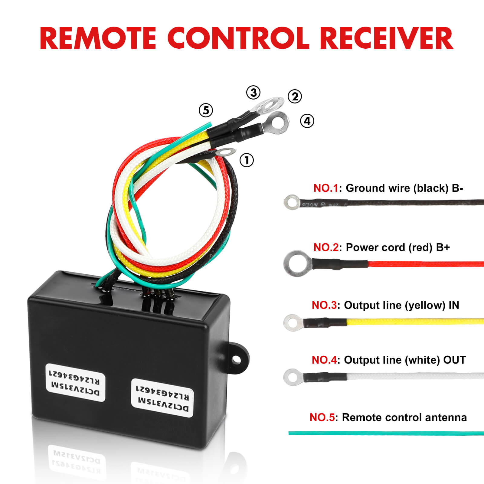 X-BULL 12V Winch Remote Control Twin Handset Kit