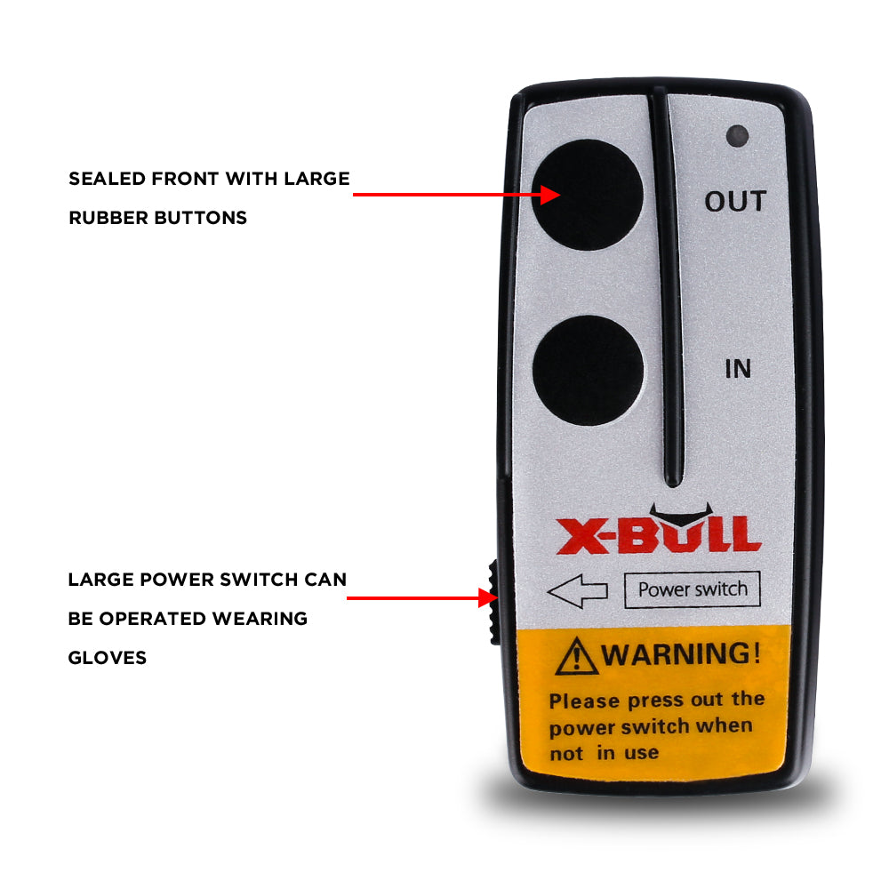 X-BULL 2x Wireless Winch Remote Control 12V 150ft
