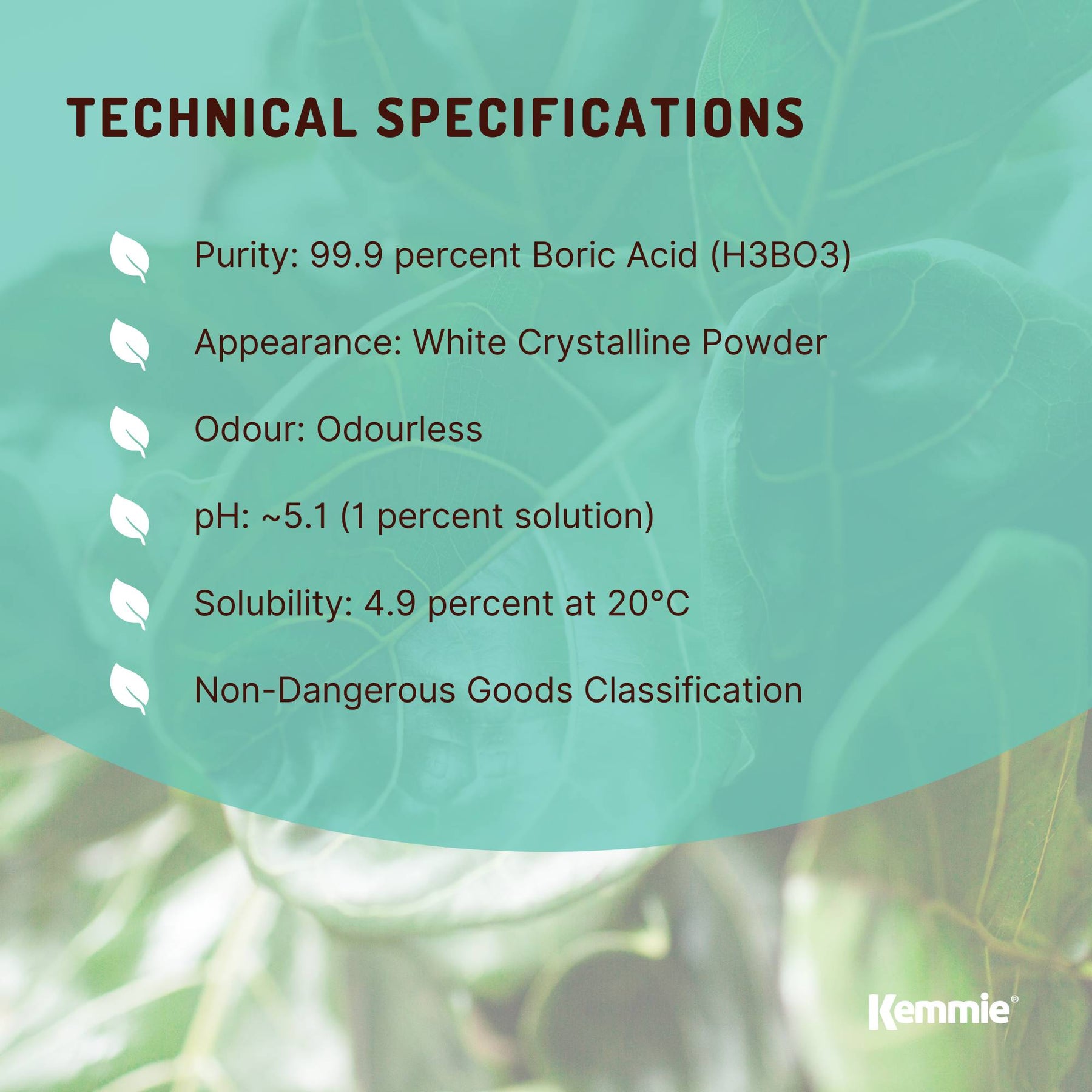 Boric Acid Powder 20Kg - 99.9% Pure, Fully Soluble, Pest Control for Ants & Cockroaches - SuperSaverAU - view 5