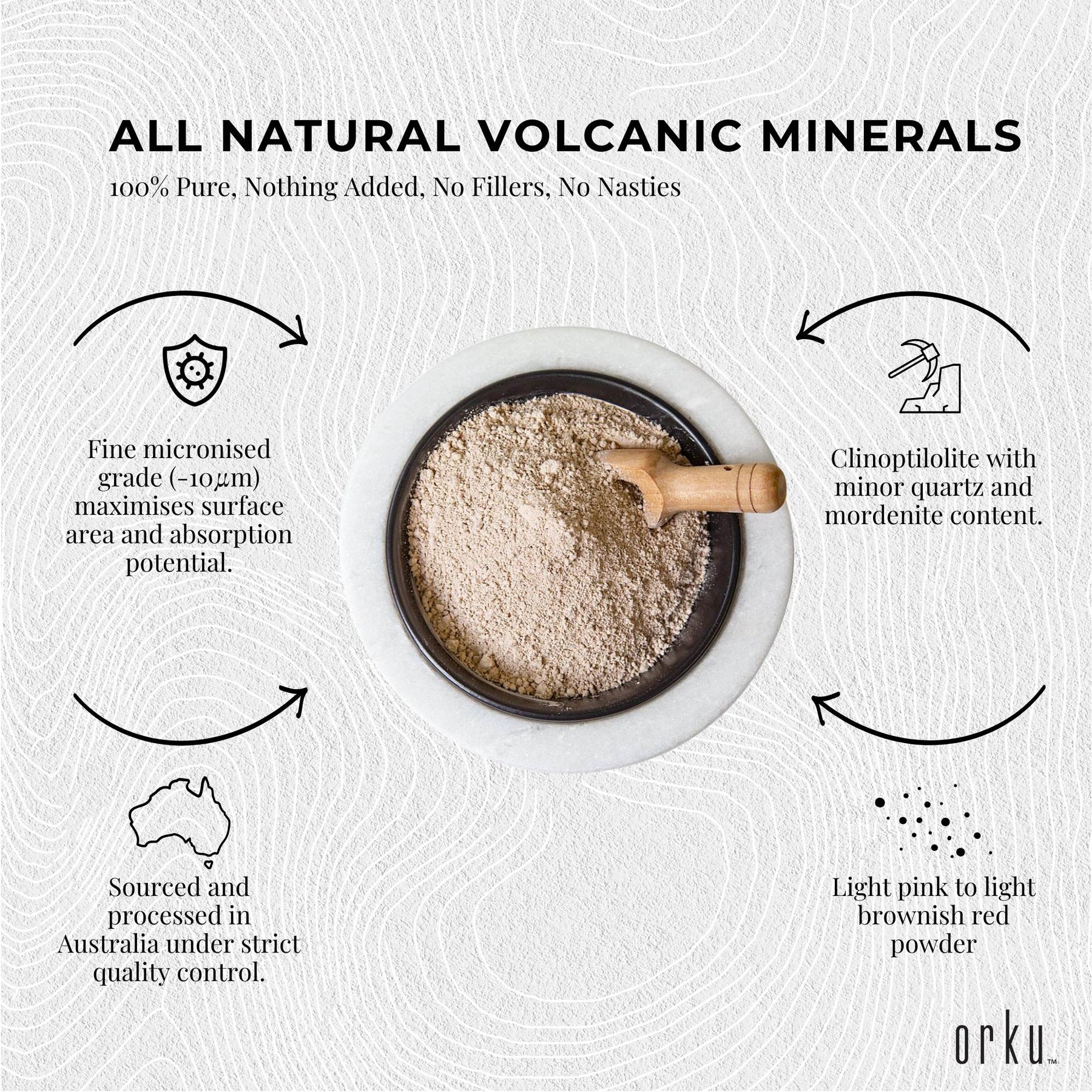 5Kg Pure Micronised Zeolite Powder Mineral - Micronized Volcamin Clinoptilolite - SuperSaverAU - view 2