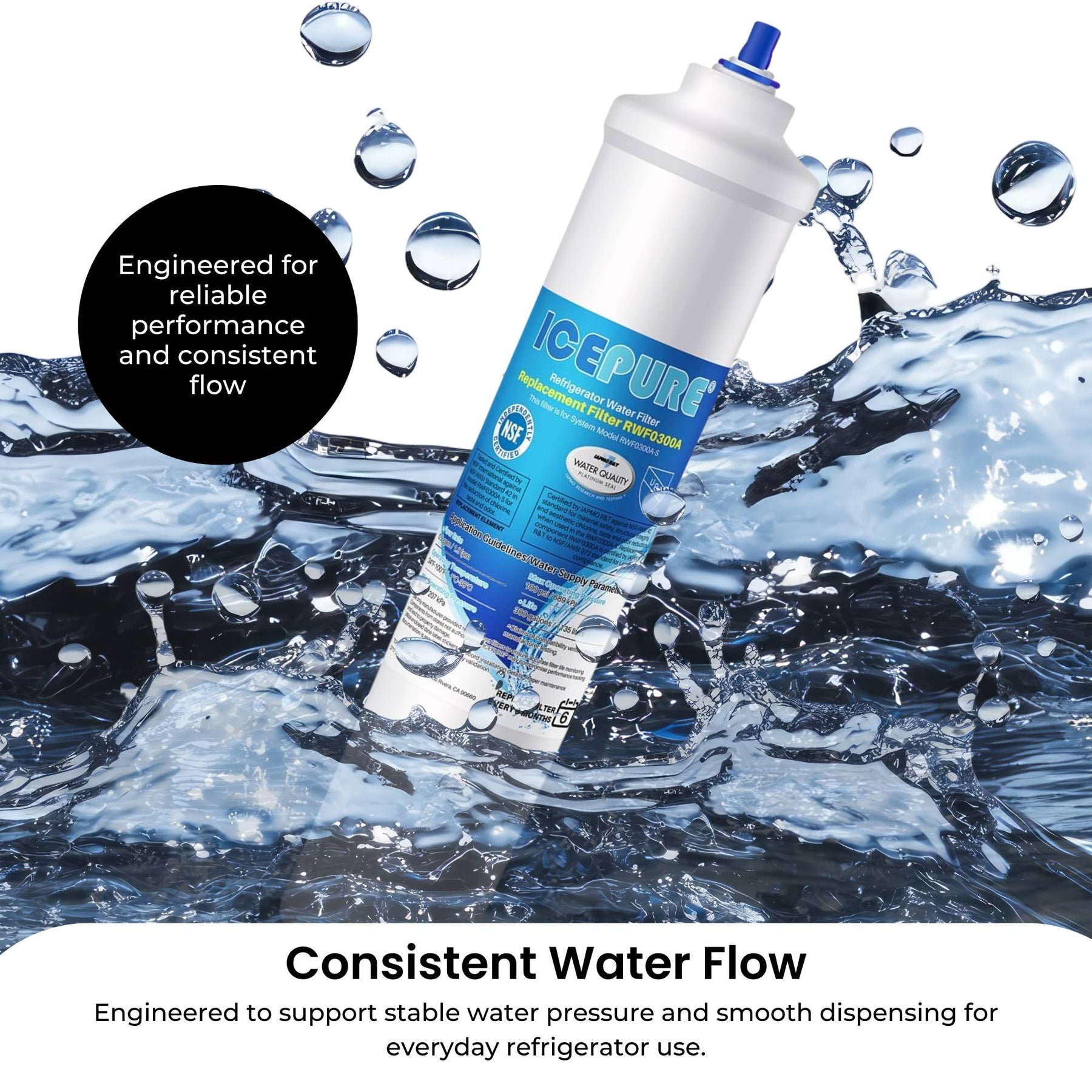 Universal External Fridge Water Filter Cartridge | RFC0300A RWF0300A - SuperSaverAU - view 4