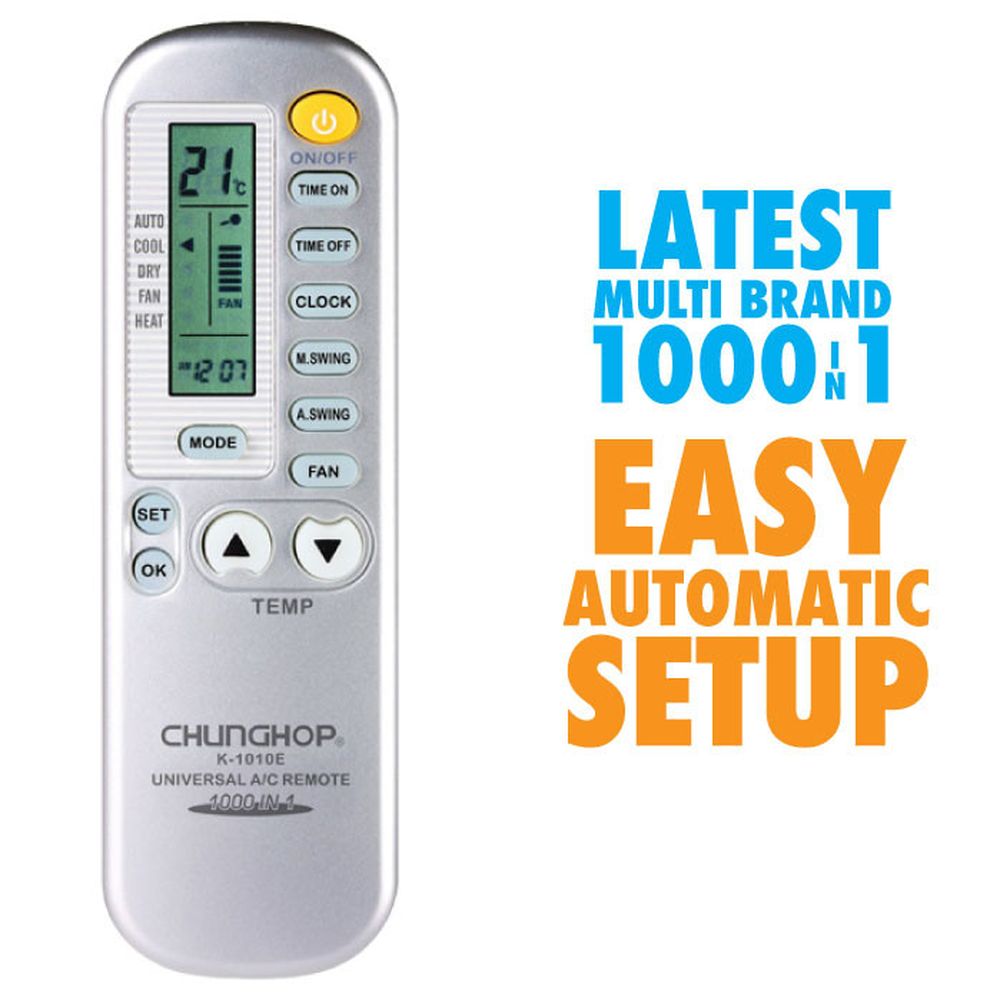 Chunghop AC Remote Control Air Conditioner Compatible with OLYMPUS and More - SuperSaverAU - view 3