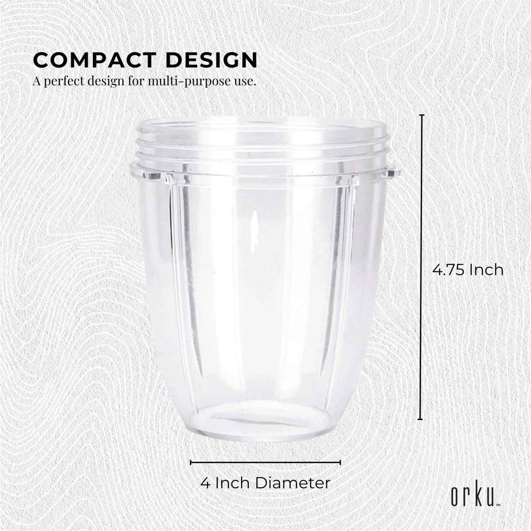 For Nutribullet Small Short Little 18 Oz Cup - For 600W + 900W Model Replacement - SuperSaverAU - view 3