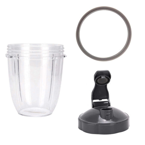 For Nutribullet Short Cup + Fliptop Lid + Grey Seal - For 900 and 600 Models - SuperSaverAU - view 1