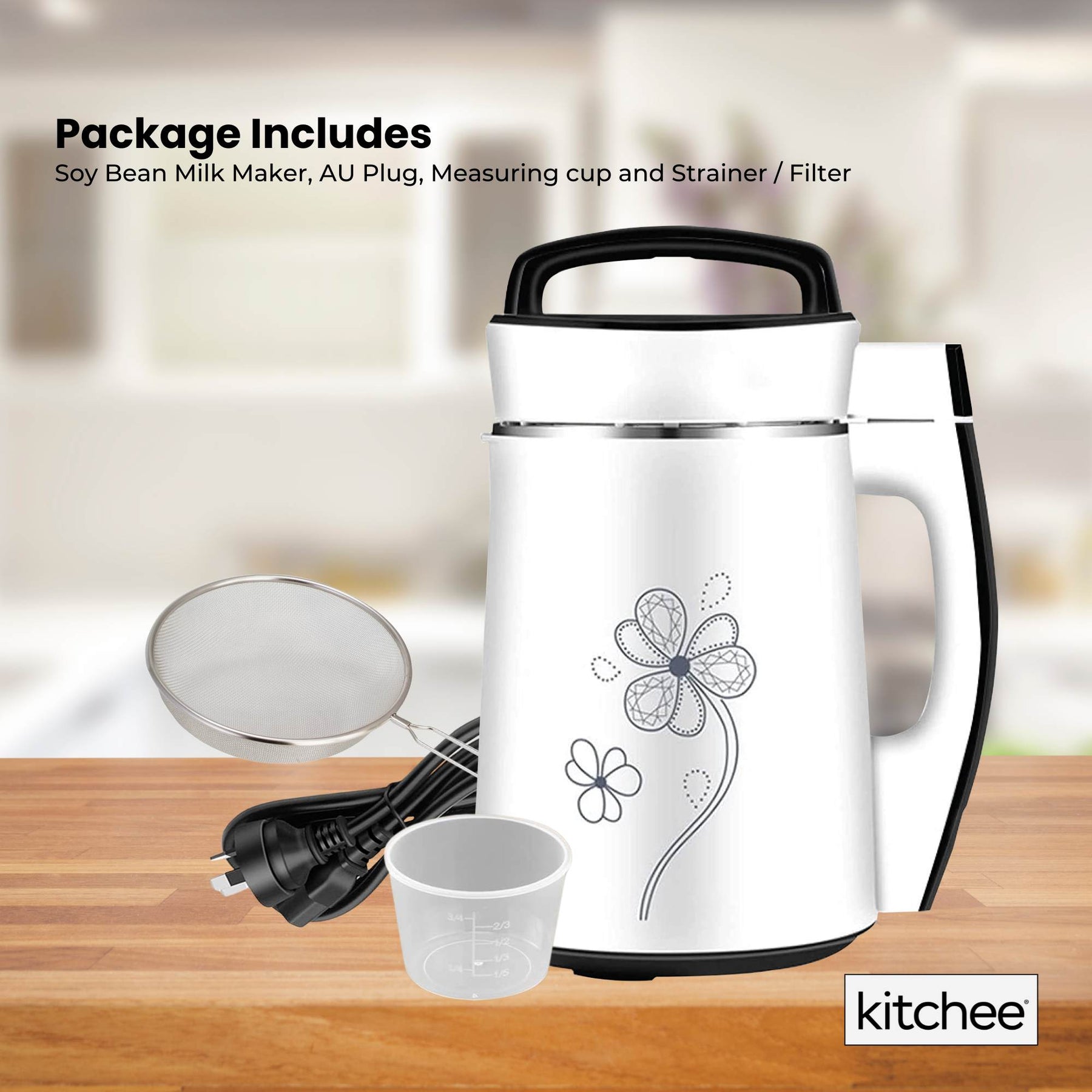 1.2L Electric Soy Bean Milk Maker Machine - Automatic Soya Almond Nut Blender - SuperSaverAU - view 8
