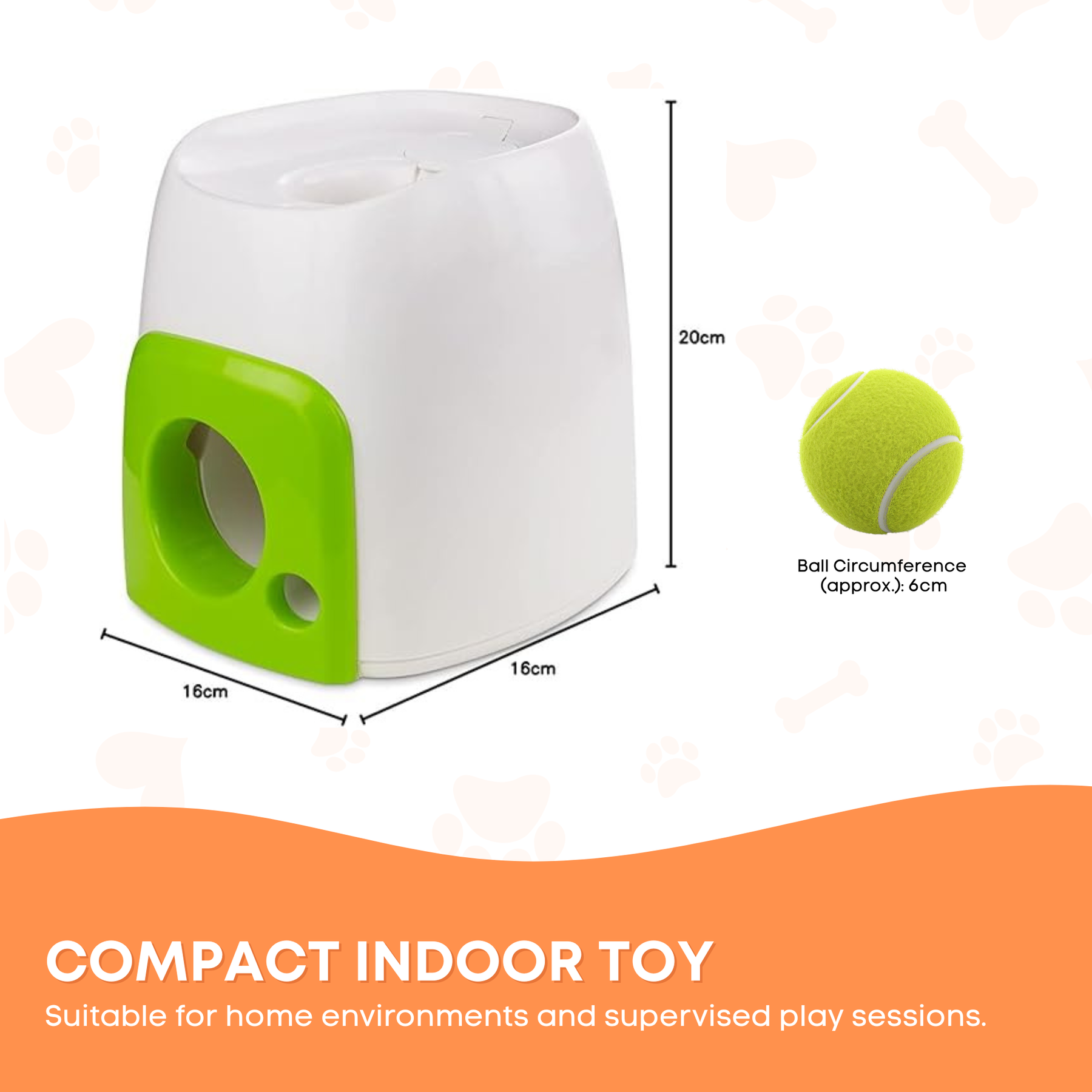 Fetch N Treat Dog Toy - Interactive Ball Roll & Reward, 16x16x20 cm - SuperSaverAU - view 4