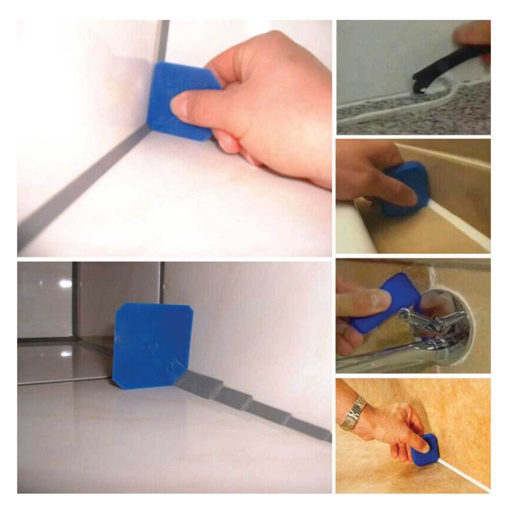 12 Piece Plastic Sealant Scraper Tools Finishing Grout Silicone Caulking Remover - SuperSaverAU - view 3