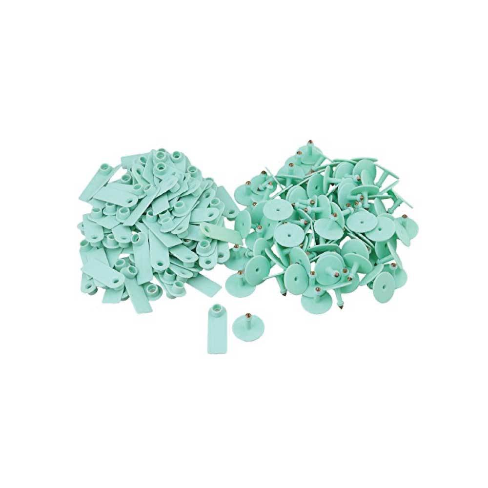 100x Mini Green Cattle Ear Tags 5x2cm Blank Livestock Labels for Sheep, Goats - SuperSaverAU - view 2