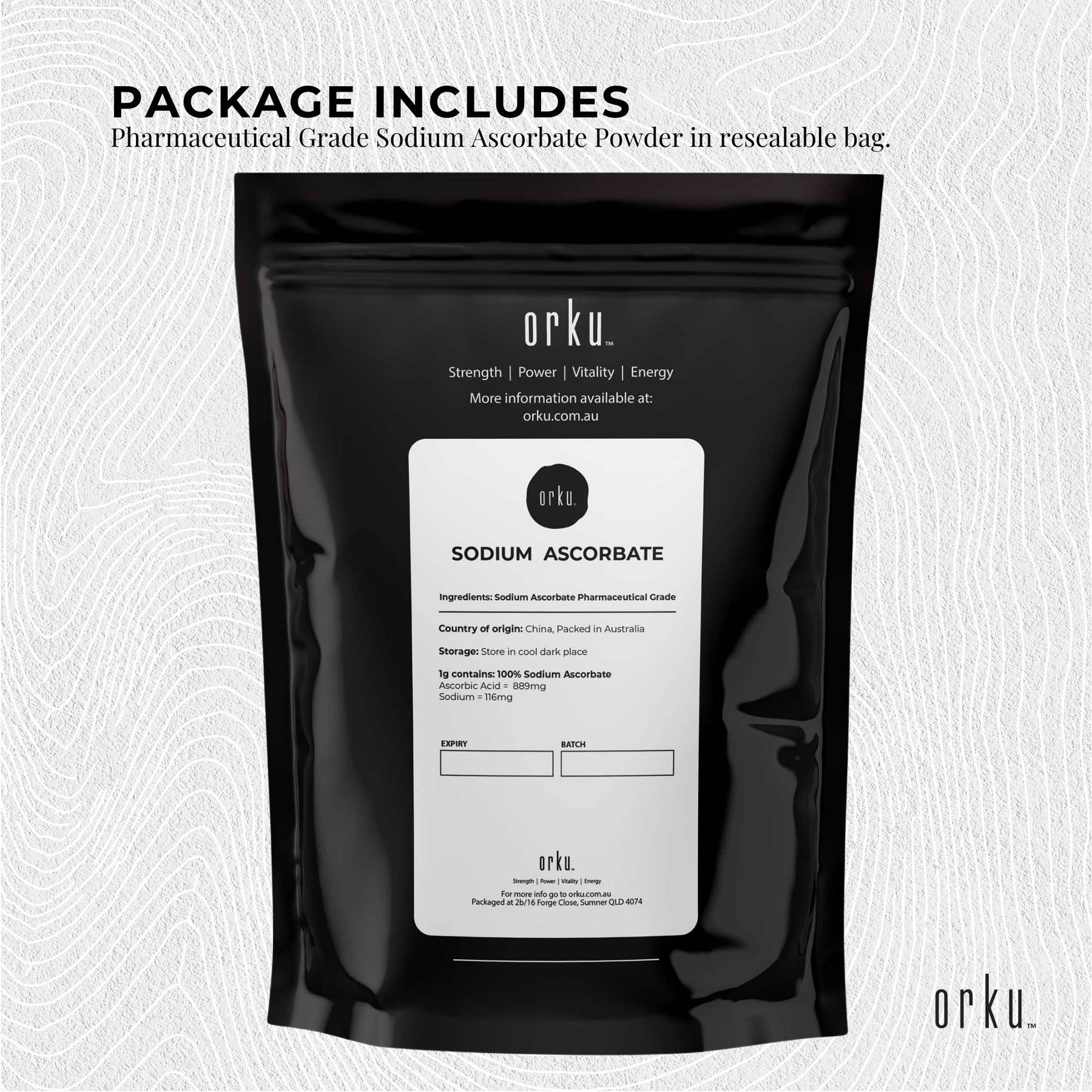 Pharmaceutical Grade Sodium Ascorbate Powder 100g Buffered Vitamin C Non-Acidic - SuperSaverAU - view 8