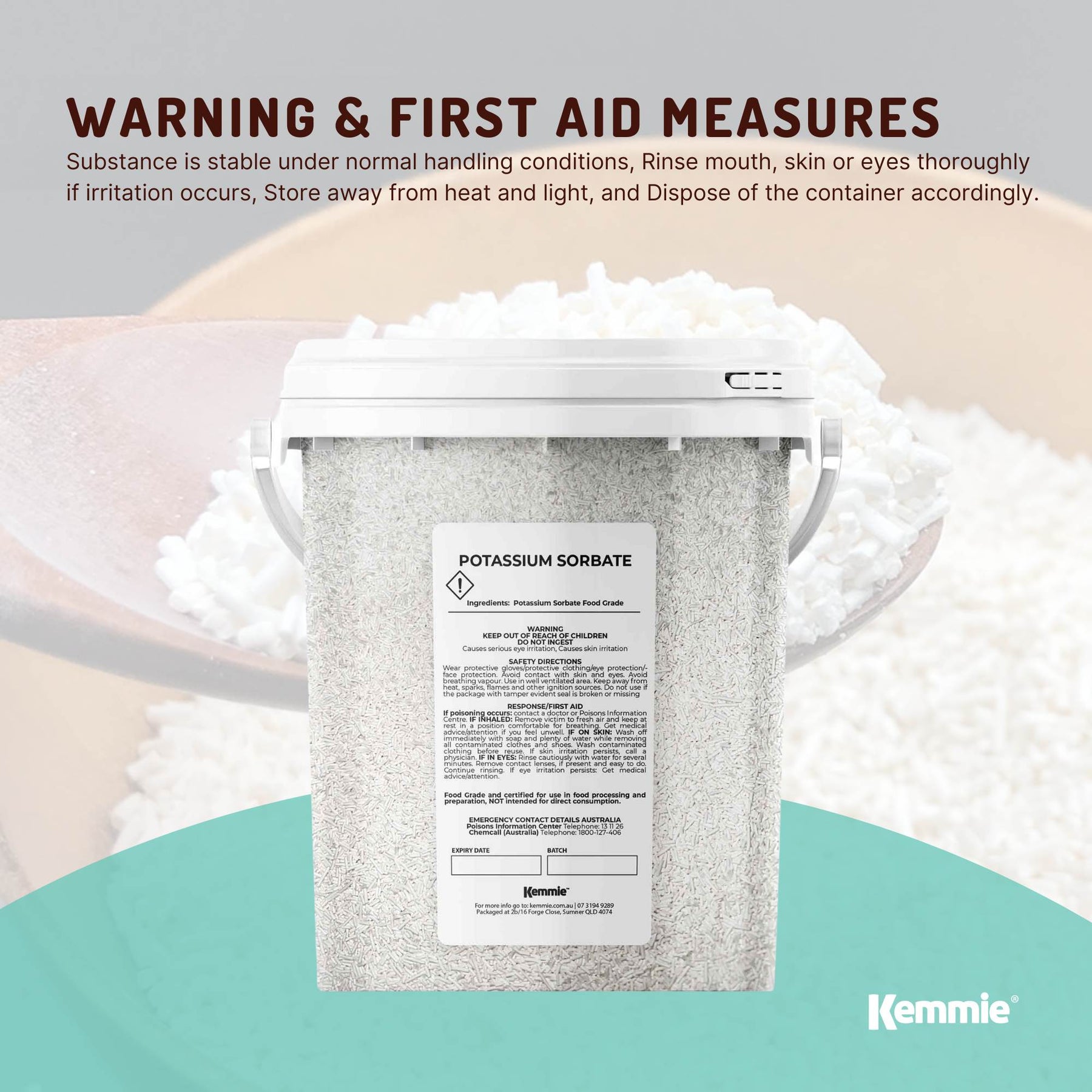 500g Potassium Sorbate Granules Food Grade Preservative Cosmetics Brew Skin E202 - SuperSaverAU - view 5
